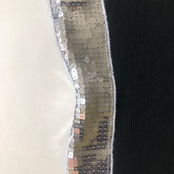 NWT Sequined Tank Top in Black L - Picture 3 of 7